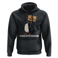 Funny Penguin Resist Hoodie No Tariffs I Stand With Penguins