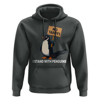 Funny Penguin Resist Hoodie No Tariffs I Stand With Penguins