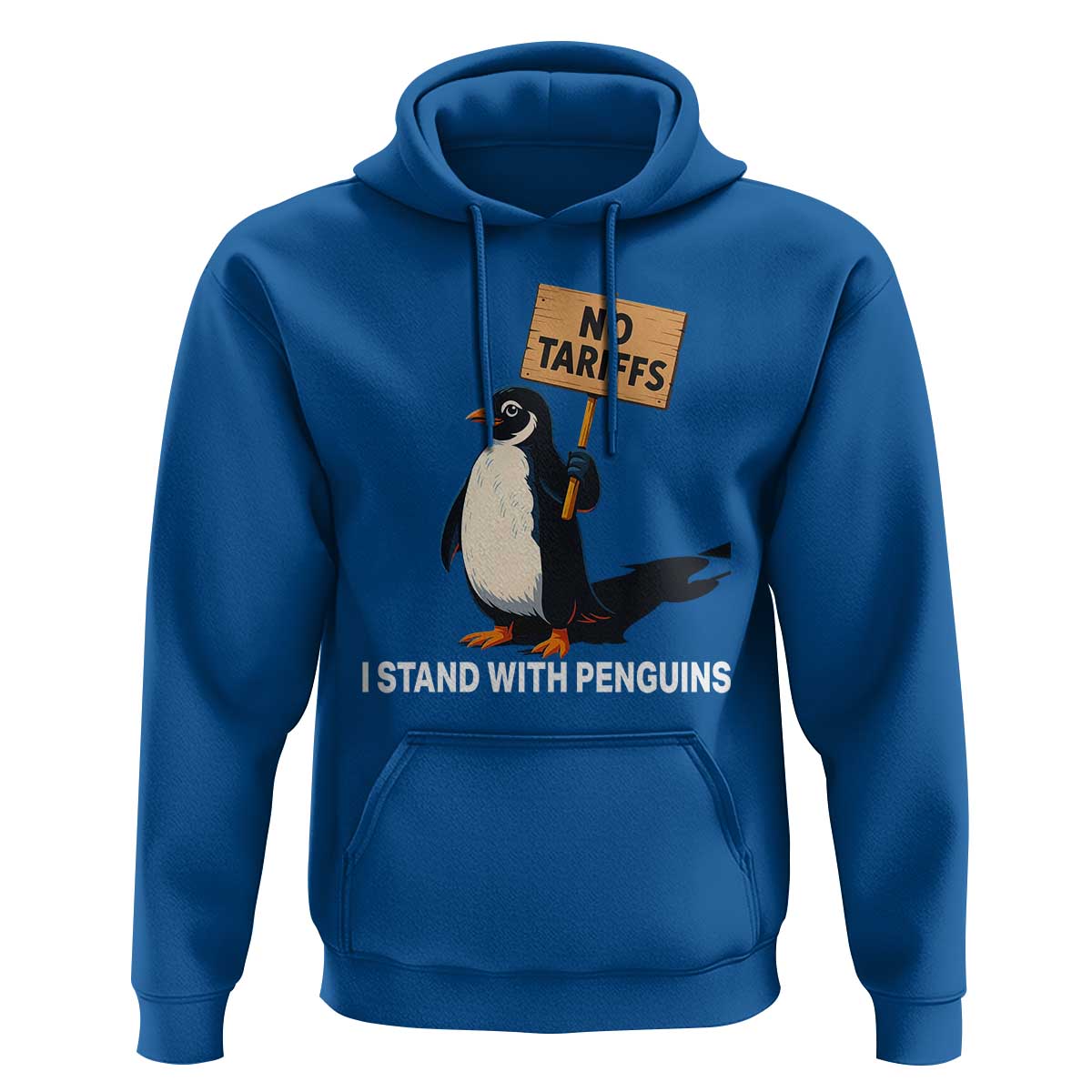 Funny Penguin Resist Hoodie No Tariffs I Stand With Penguins