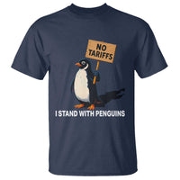Funny Penguin Resist T Shirt No Tariffs I Stand With Penguins