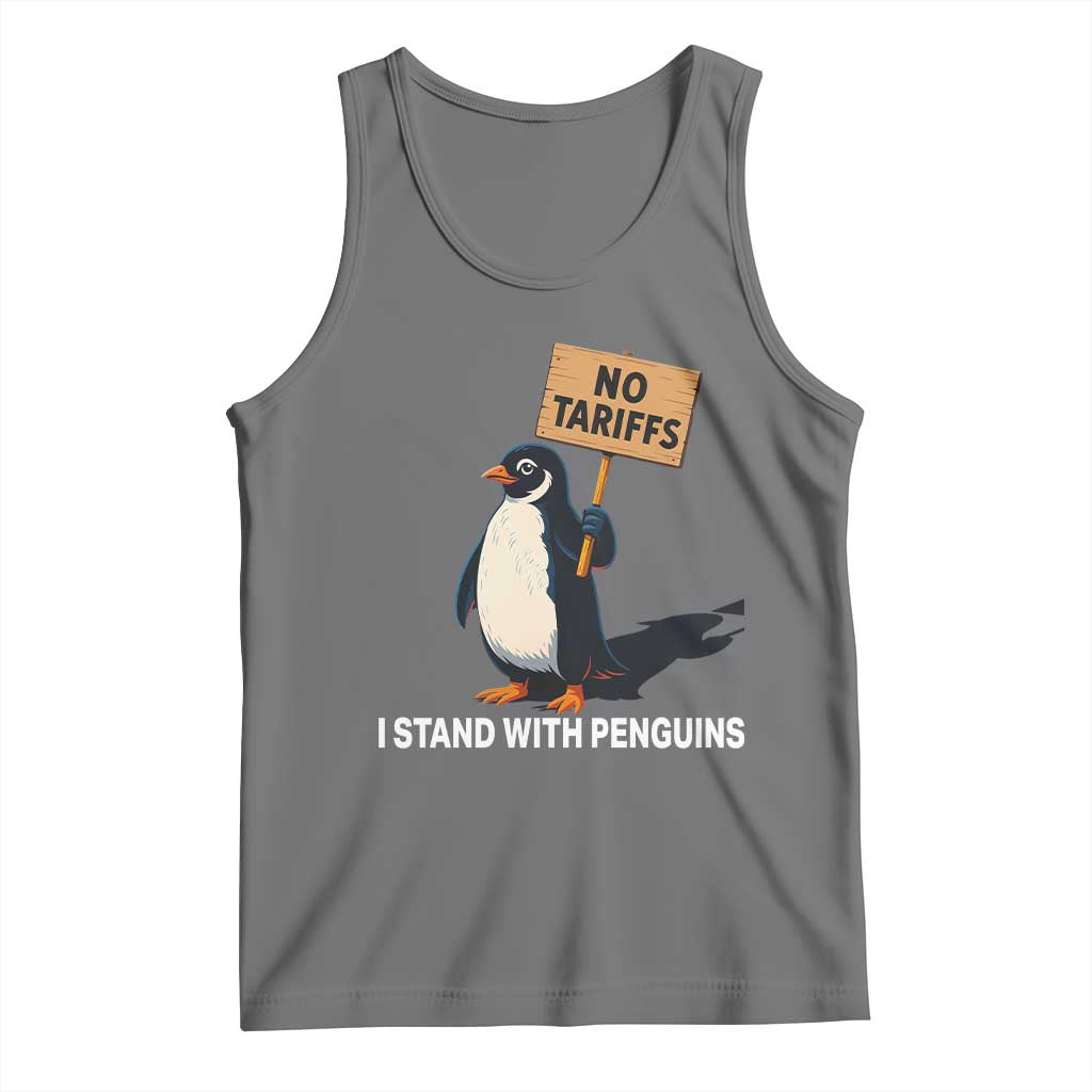 Funny Penguin Resist Tank Top No Tariffs I Stand With Penguins