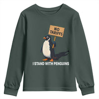 Funny Penguin Resist Youth Sweatshirt No Tariffs I Stand With Penguins