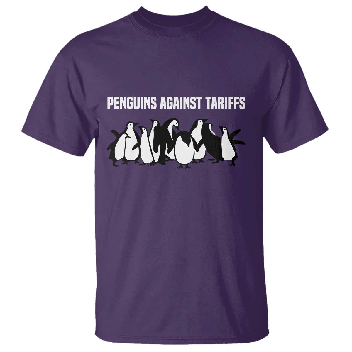 Funny Penguin Resist T Shirt Penguins Against Tariffs Sarcastic Saying Meme