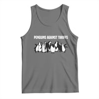 Funny Penguin Resist Tank Top Penguins Against Tariffs Sarcastic Saying Meme