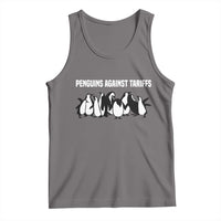 Funny Penguin Resist Tank Top Penguins Against Tariffs Sarcastic Saying Meme
