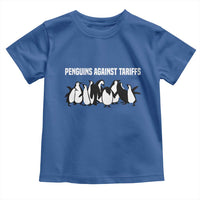 Funny Penguin Resist Toddler T Shirt Penguins Against Tariffs Sarcastic Saying Meme
