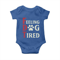 Feeling Dog Tired Baby Onesie FDT Dogs Paw Sarcasm