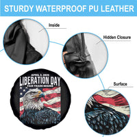 Liberation Day April 2 2025 Spare Tire Cover Fair Trade Patriotic American Eagle USA Flag