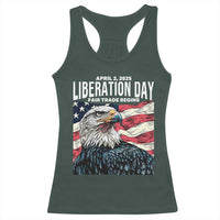 Liberation Day April 2 2025 Racerback Tank Top Fair Trade Patriotic American Eagle USA Flag
