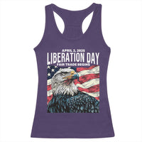 Liberation Day April 2 2025 Racerback Tank Top Fair Trade Patriotic American Eagle USA Flag