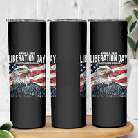 Liberation Day April 2 2025 Skinny Tumbler Fair Trade Patriotic American Eagle USA Flag