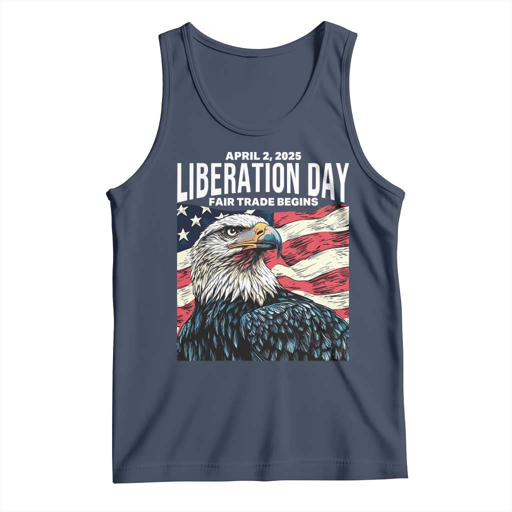 Liberation Day April 2 2025 Tank Top Fair Trade Patriotic American Eagle USA Flag