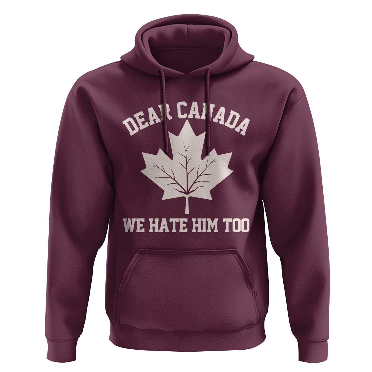 Dear Canada We Hate Him Too Hoodie Political 2025 Protest