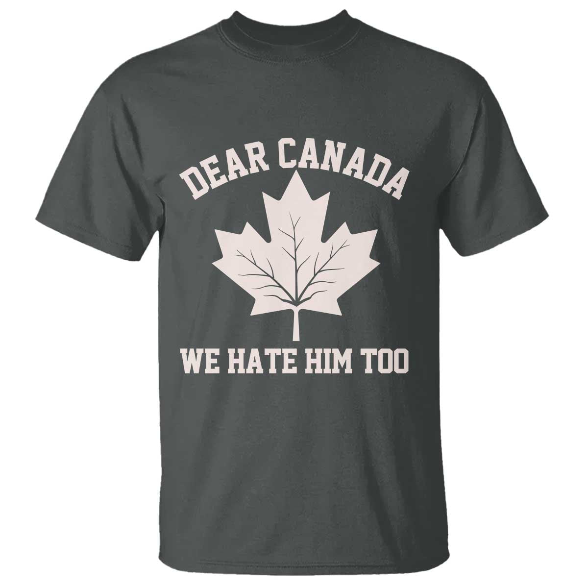 Dear Canada We Hate Him Too T Shirt Political 2025 Protest