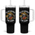 Cinco De Mayo Skeleton Tumbler With Handle Relax Gringo I'm Legal Poncho