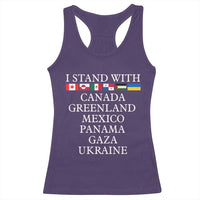 I Stand With Canada Greenland Mexico Panama Gaza Ukraine Racerback Tank Top