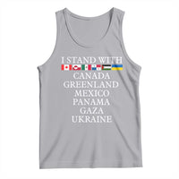 I Stand With Canada Greenland Mexico Panama Gaza Ukraine Tank Top