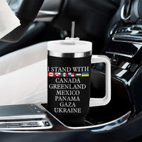 I Stand With Canada Greenland Mexico Panama Gaza Ukraine Tumbler With Handle