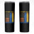 I Stand With Ukraine Skinny Tumbler Ukrainian American Flag