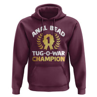 Anal Bead Tug O War Champion Funny Offensive Hoodie Inappropriate Adult Humor Gold - Wonder Print Shop