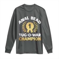 Anal Bead Tug O War Champion Funny Offensive Long Sleeve Shirt Inappropriate Adult Humor Gold - Wonder Print Shop