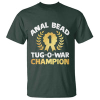 Anal Bead Tug O War Champion Funny Offensive T Shirt Inappropriate Adult Humor Gold - Wonder Print Shop