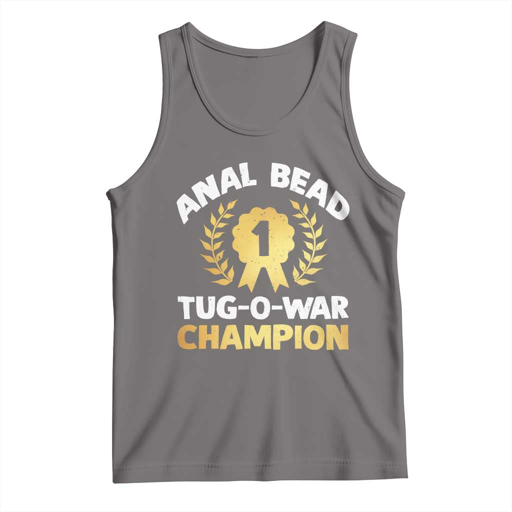 Anal Bead Tug O War Champion Funny Offensive Tank Top Inappropriate Adult Humor Gold - Wonder Print Shop