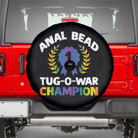 Anal Bead Tug O War Champion Funny Offensive Spare Tire Cover Inappropriate Adult Humor Rainbow - Wonder Print Shop