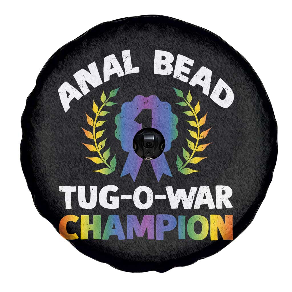 Anal Bead Tug O War Champion Funny Offensive Spare Tire Cover Inappropriate Adult Humor Rainbow - Wonder Print Shop