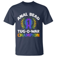 Anal Bead Tug O War Champion Funny Offensive T Shirt Inappropriate Adult Humor Rainbow - Wonder Print Shop