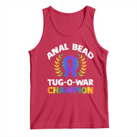Anal Bead Tug O War Champion Funny Offensive Tank Top Inappropriate Adult Humor Rainbow - Wonder Print Shop