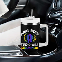 Anal Bead Tug O War Champion Funny Offensive Tumbler With Handle Inappropriate Adult Humor Rainbow - Wonder Print Shop