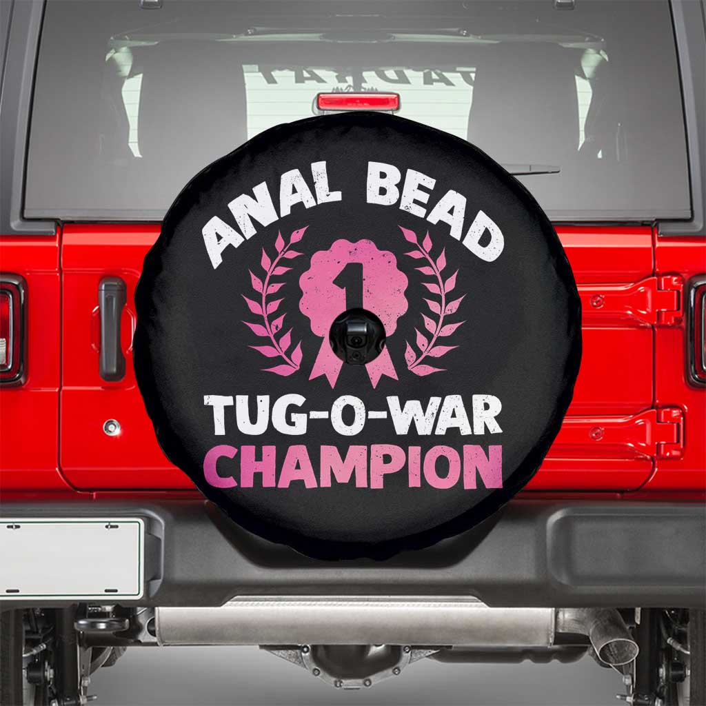 Anal Bead Tug O War Champion Funny Offensive Spare Tire Cover Inappropriate Adult Humor Pink - Wonder Print Shop