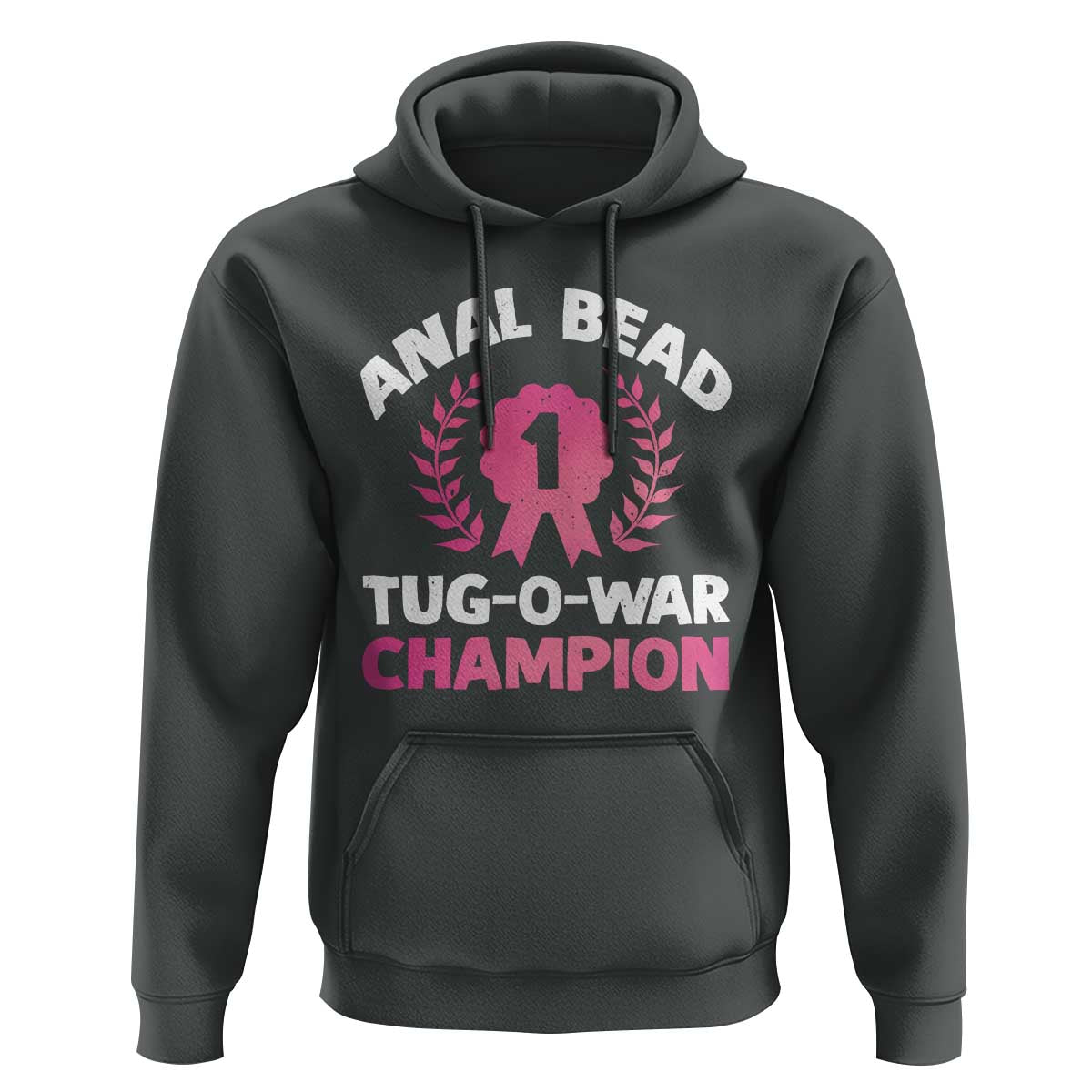 Anal Bead Tug O War Champion Funny Offensive Hoodie Inappropriate Adult Humor Pink - Wonder Print Shop