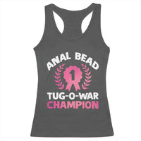 Anal Bead Tug O War Champion Funny Offensive Racerback Tank Top Inappropriate Adult Humor Pink - Wonder Print Shop