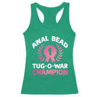 Anal Bead Tug O War Champion Funny Offensive Racerback Tank Top Inappropriate Adult Humor Pink - Wonder Print Shop