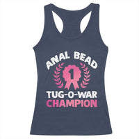 Anal Bead Tug O War Champion Funny Offensive Racerback Tank Top Inappropriate Adult Humor Pink - Wonder Print Shop