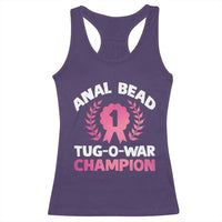 Anal Bead Tug O War Champion Funny Offensive Racerback Tank Top Inappropriate Adult Humor Pink - Wonder Print Shop