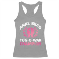 Anal Bead Tug O War Champion Funny Offensive Racerback Tank Top Inappropriate Adult Humor Pink - Wonder Print Shop