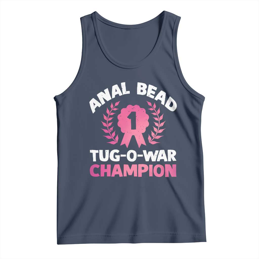 Anal Bead Tug O War Champion Funny Offensive Tank Top Inappropriate Adult Humor Pink - Wonder Print Shop