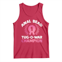Anal Bead Tug O War Champion Funny Offensive Tank Top Inappropriate Adult Humor Pink - Wonder Print Shop