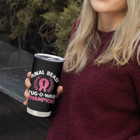 Anal Bead Tug O War Champion Funny Offensive Tumbler Cup Inappropriate Adult Humor Pink - Wonder Print Shop