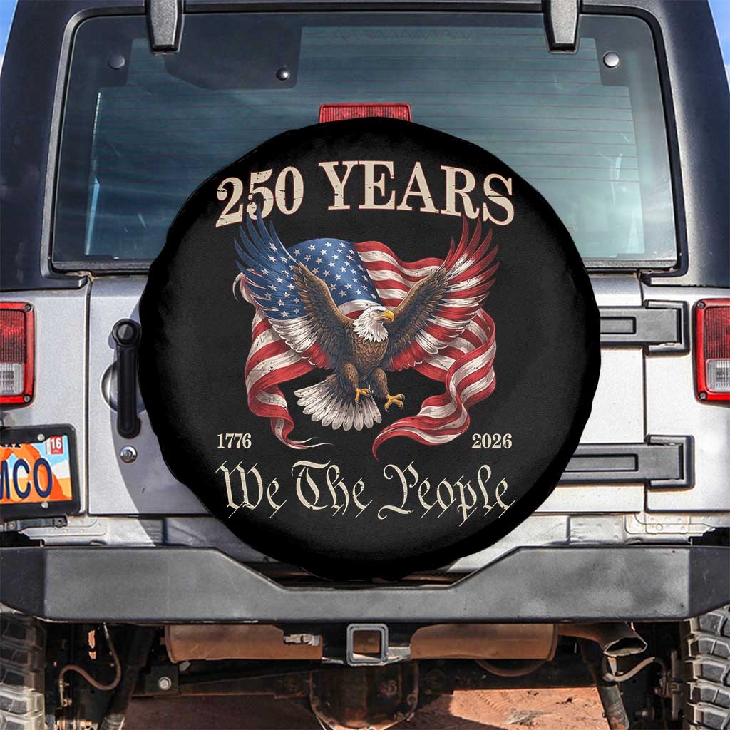 250 Years of Liberty American Semiquincentennial Spare Tire Cover We The People Patriotic Eagle Heritage 1776 2026