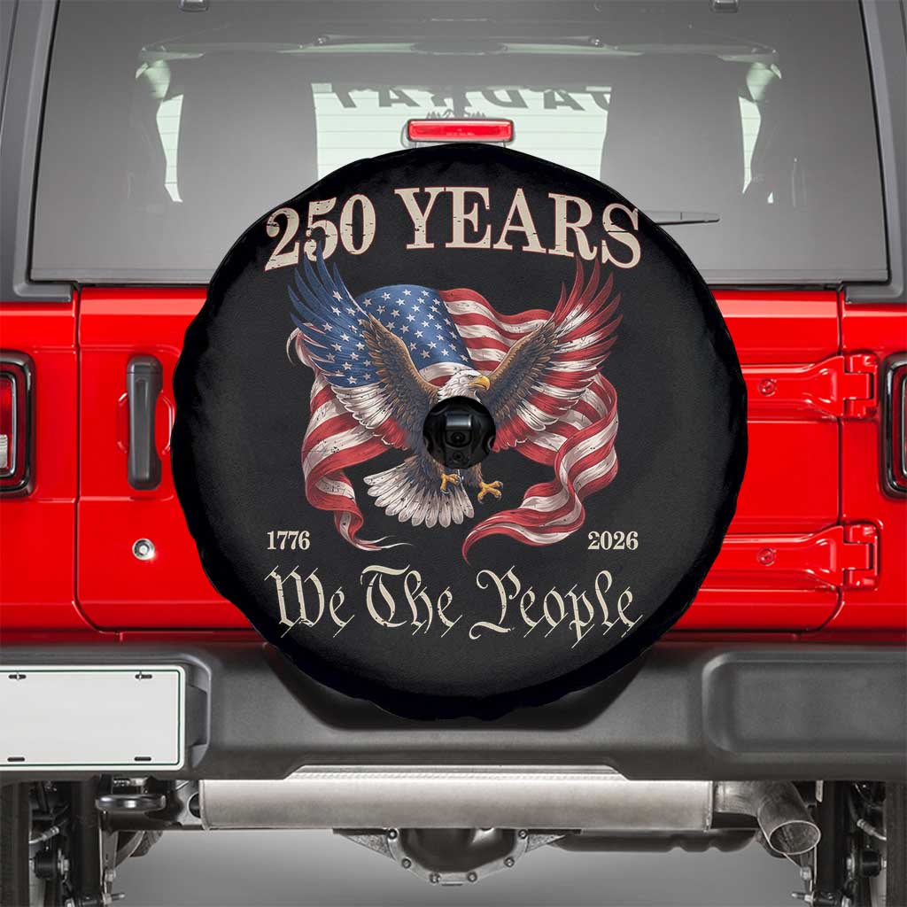 250 Years of Liberty American Semiquincentennial Spare Tire Cover We The People Patriotic Eagle Heritage 1776 2026