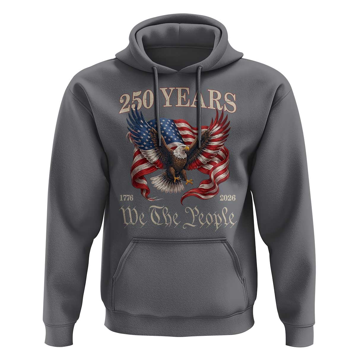 250 Years of Liberty American Semiquincentennial Hoodie We The People Patriotic Eagle Heritage 1776 2026