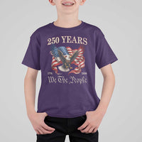 250 Years of Liberty American Semiquincentennial T Shirt For Kid We The People Patriotic Eagle Heritage 1776 2026