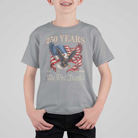 250 Years of Liberty American Semiquincentennial T Shirt For Kid We The People Patriotic Eagle Heritage 1776 2026