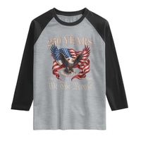 250 Years of Liberty American Semiquincentennial Raglan Shirt We The People Patriotic Eagle Heritage 1776 2026