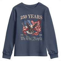 250 Years of Liberty American Semiquincentennial Youth Sweatshirt We The People Patriotic Eagle Heritage 1776 2026