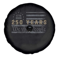 250 Years of Freedom American Flag Vintage Spare Tire Cover 1776-2026 We The People Patriotic Heritage